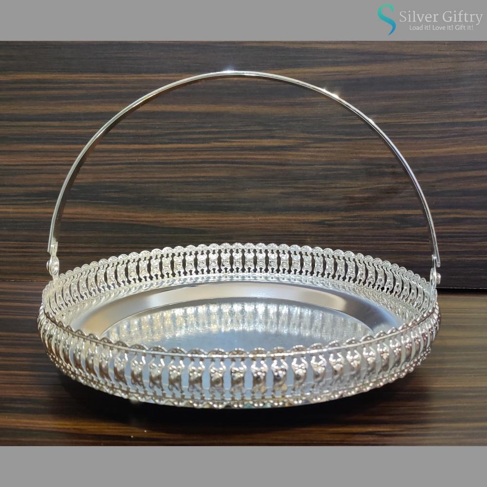 8" Imported Tray | Silver Giftry | SGT20K051