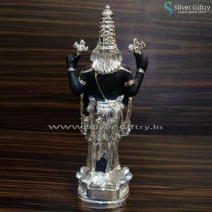 8.5" Black and Silver Coated Balaji | Silver Giftry | SGT20K054