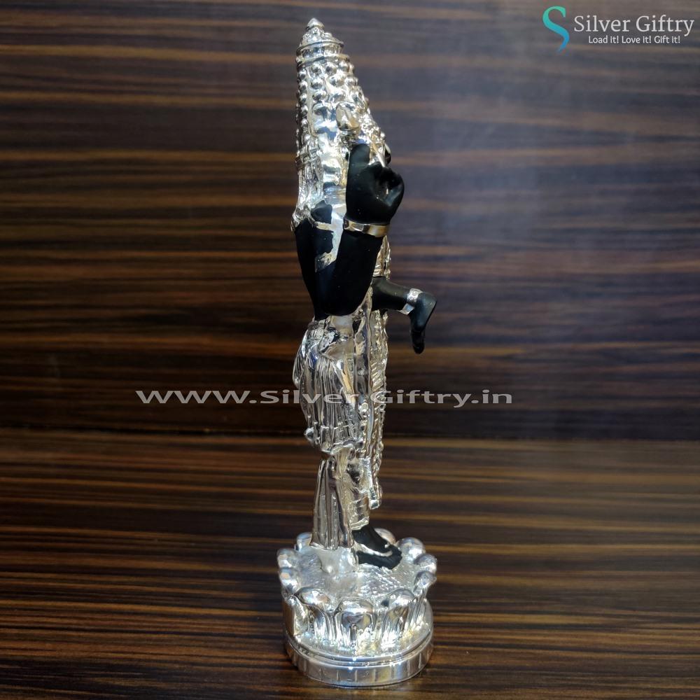 8.5" Black and Silver Coated Balaji | Silver Giftry | SGT20K054