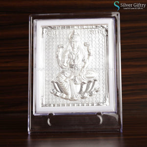 Adorable Pure Silver Lakshmi Frame Big | Silver Giftry | SGT20K056