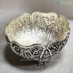 Antique 3" Kumkum Bowls Pair | Silver Giftry | SGT20K061