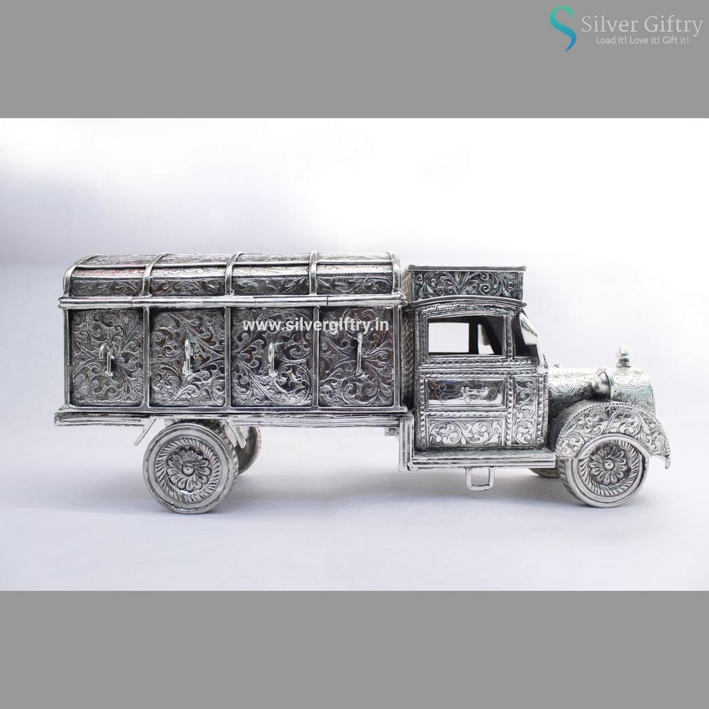 Antique German Silver Truck Cash Box | Silver Giftry | SGT20K077
