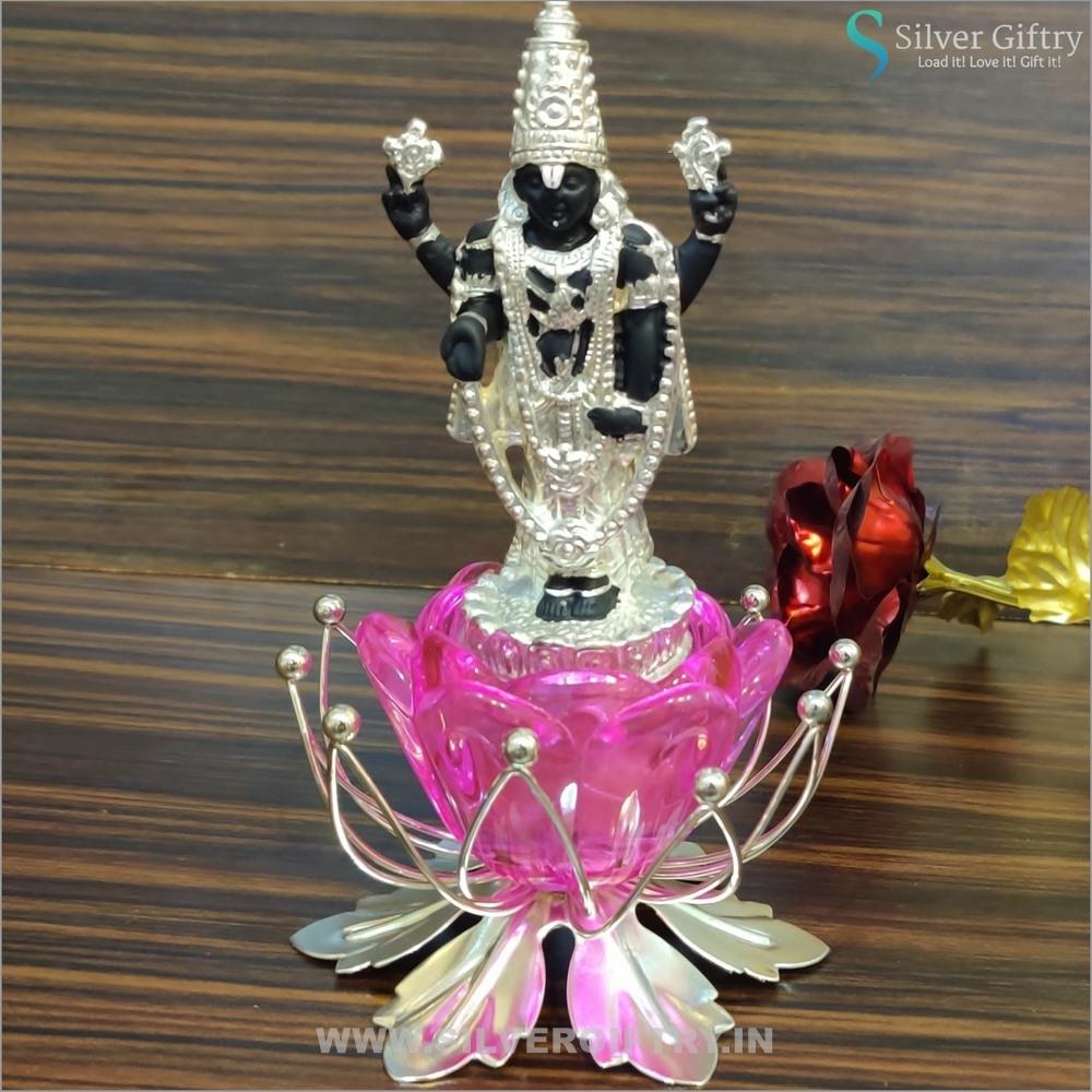 Balaji Lotus Stand 4.5" | Silver Giftry | SGT20K098