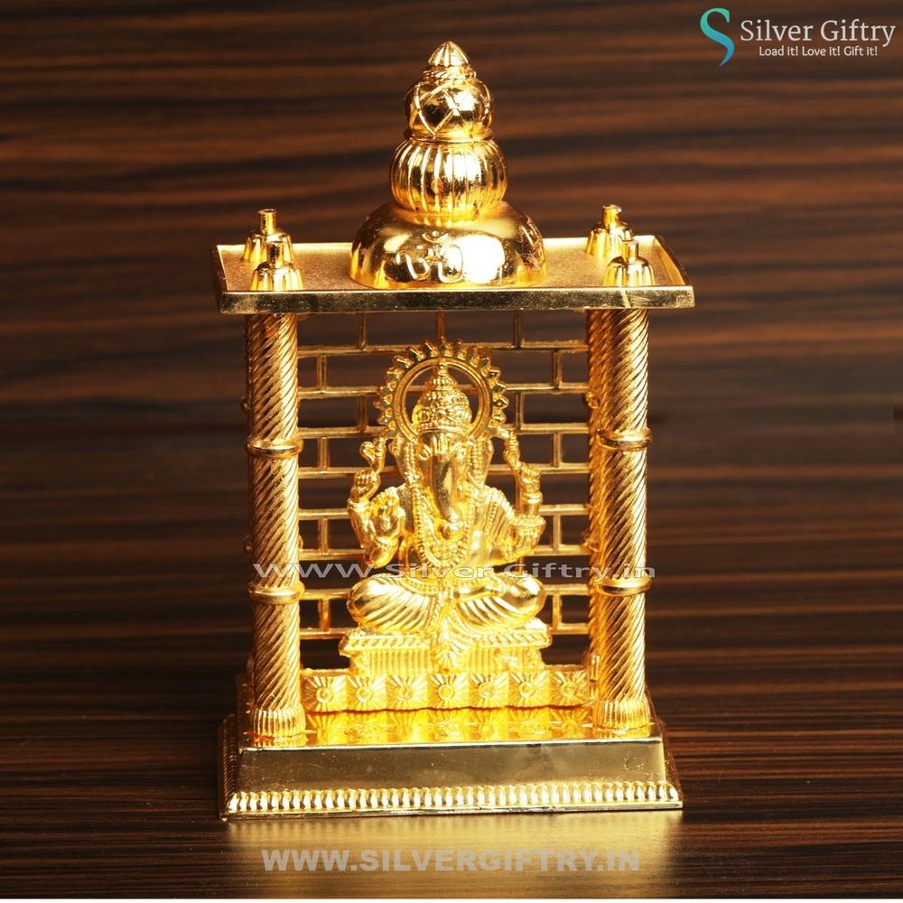 Beautiful Ganesha Temple | Big | Silver Giftry | SGT20K100