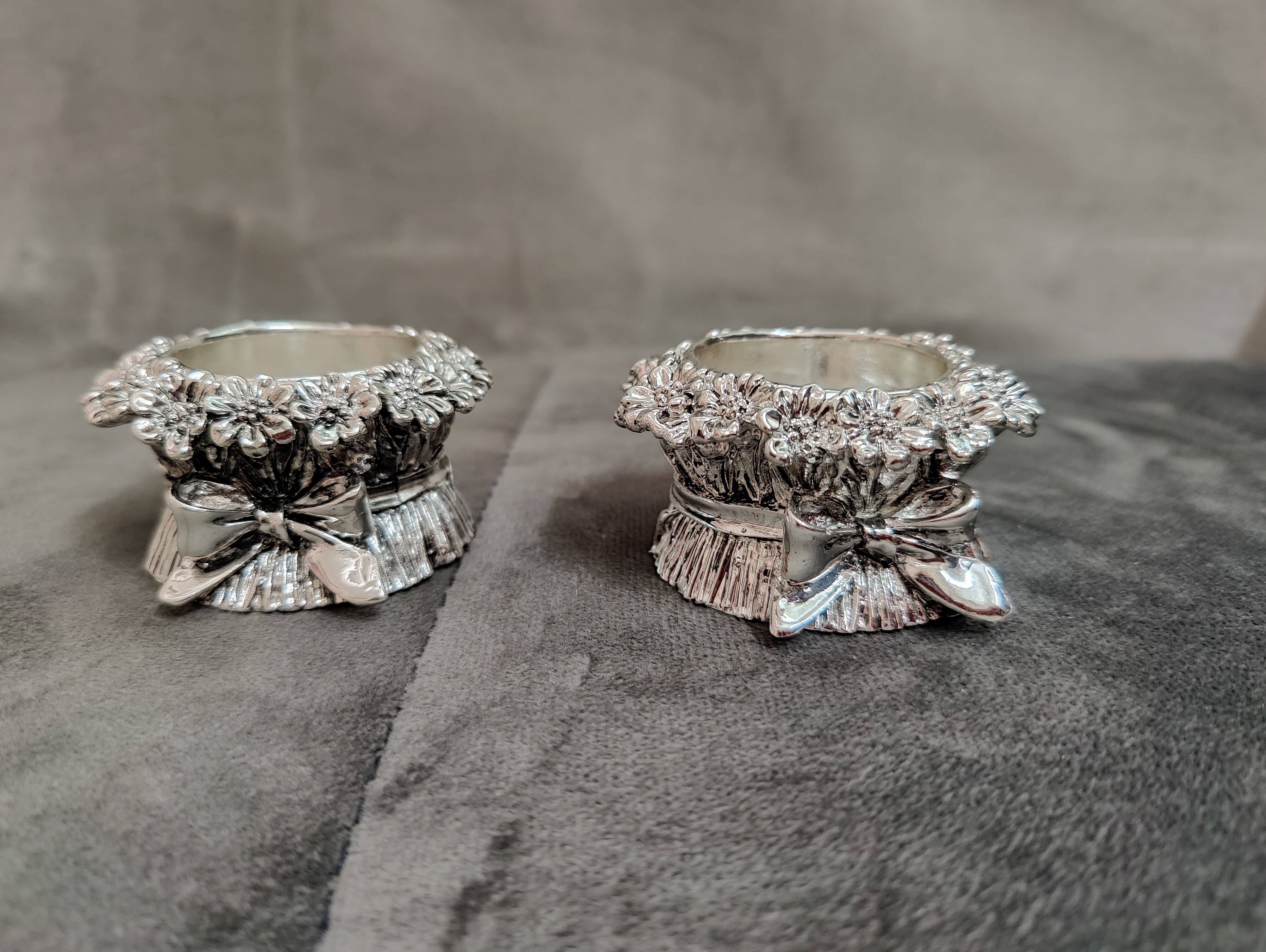 Imported Candle Stand Pure Silver Coated Set for 2