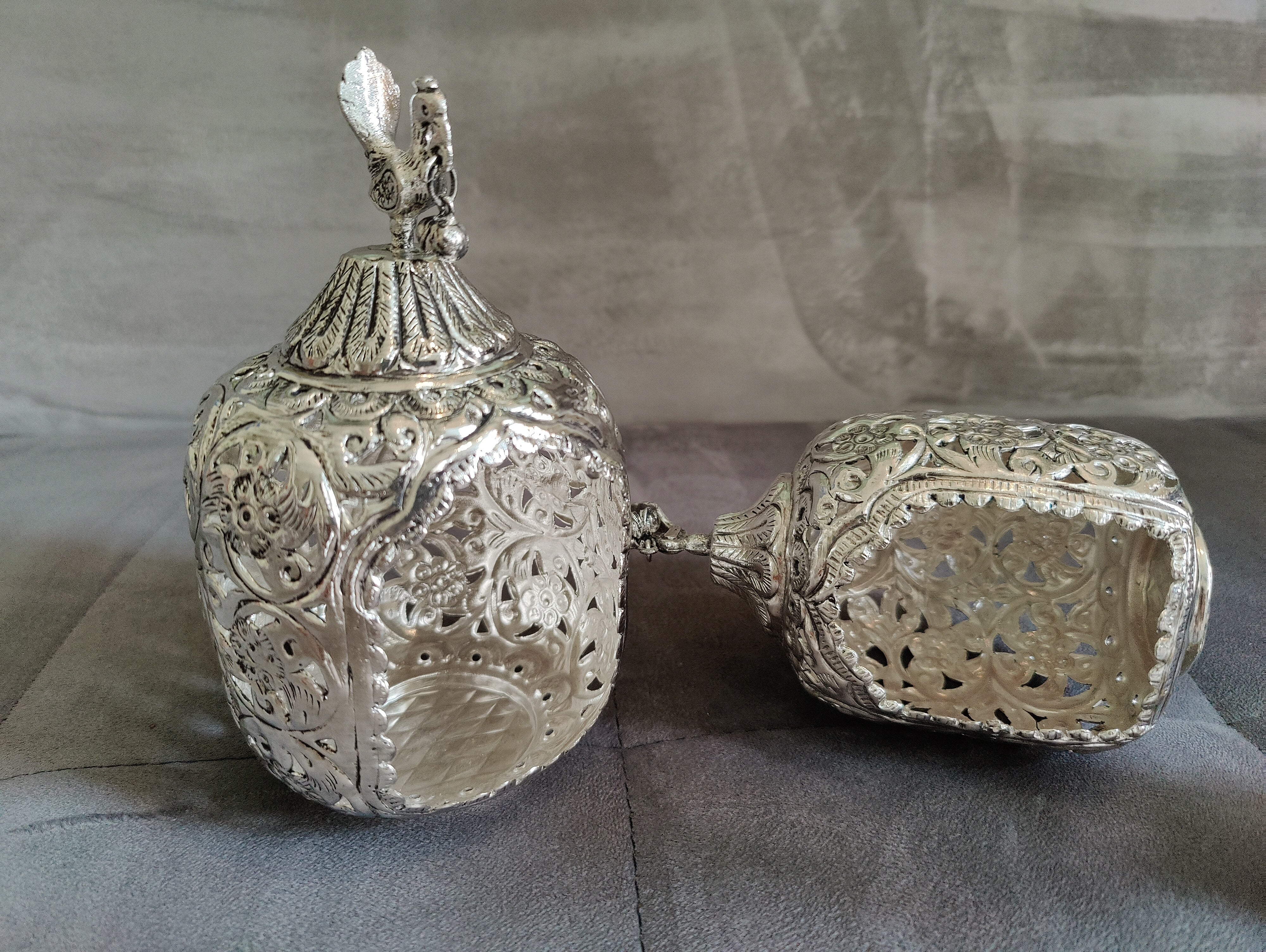 GS Antique Fancy Tealight Holder 5"