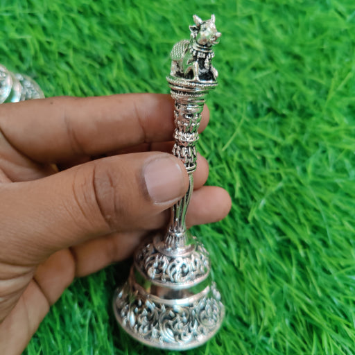 GS Antique Nandhi Design Bell 4"