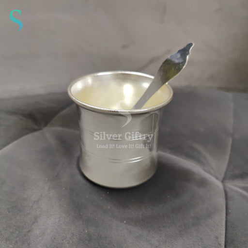 GS Fancy Panchpatra with Spoon 3.5"