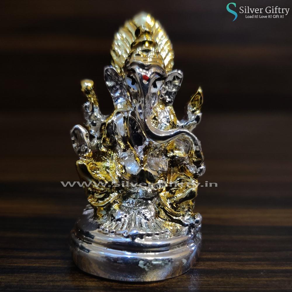 Cute Baby Ganesh Idol 2" | Silver Giftry | SGT20K134