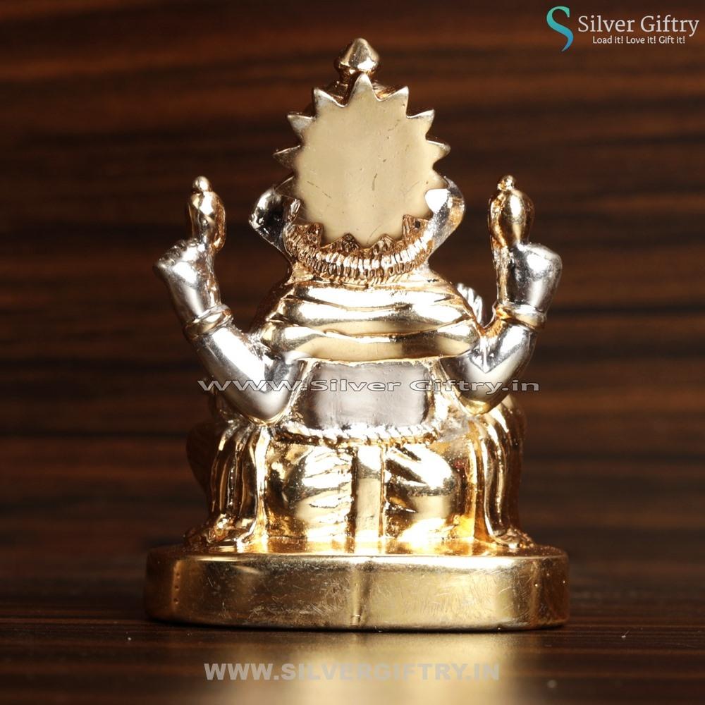 Cute Pure Silver Ganesh 2.7" | Silver Giftry | SGT20K136