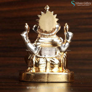 Cute Pure Silver Ganesh 2.7" | Silver Giftry | SGT20K136
