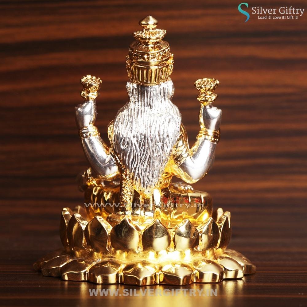 Cute Pure Silver Kamala Lakshmi | Silver Giftry | SGT20K141