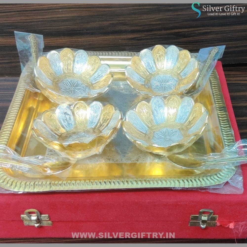 German Silver 4 Bowl Set | Silver Giftry | SGT20K180