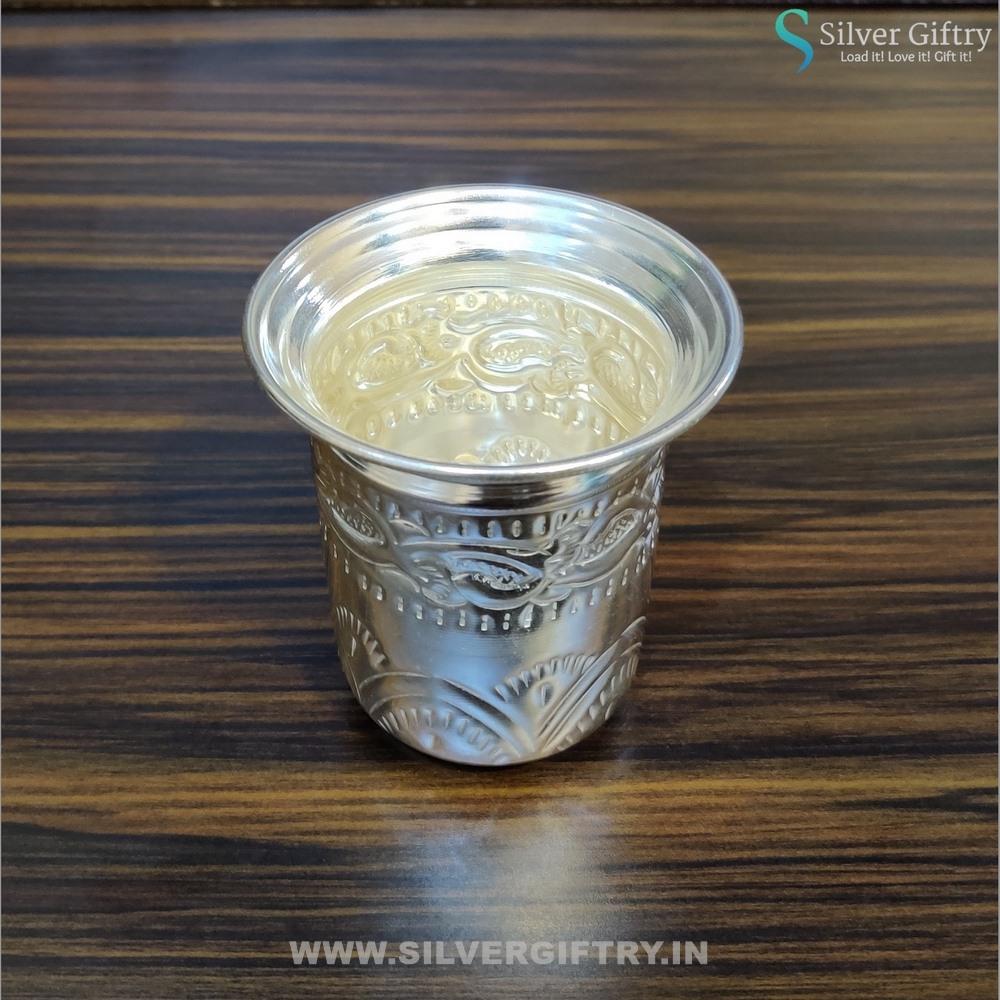 German Silver 4" Glass | Silver Giftry | SGT20K182