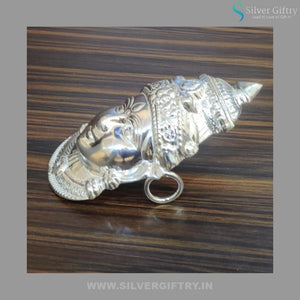 German Silver 5" Lakshmi Plain Face | Silver Giftry | SGT20K185