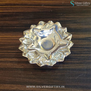 German Silver Deepam 3" | Silver Giftry | SGT20K224