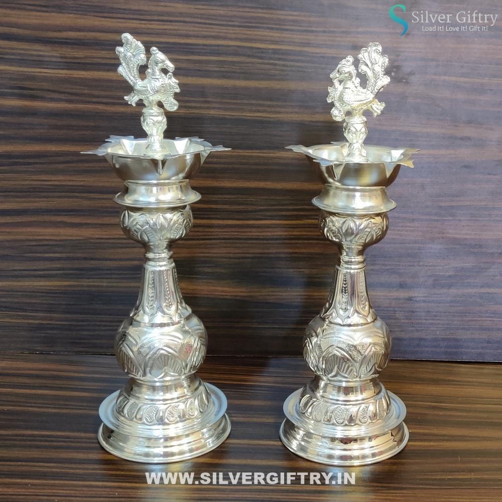 German Silver Madhu Deepa 13" | Silver Giftry | SGT20K283