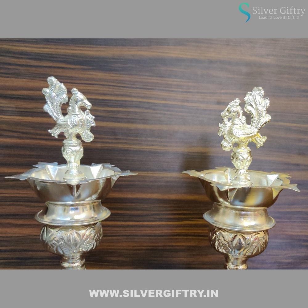German Silver Madhu Deepa 13" | Silver Giftry | SGT20K283