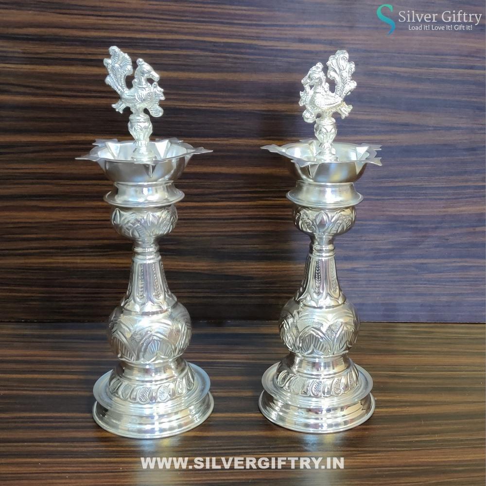 German Silver Madhu Deepa 13" | Silver Giftry | SGT20K283