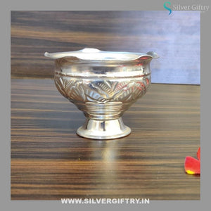German Silver Nakas Kumkum Bowl | Silver Giftry | SGT20K287