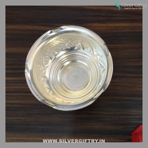 German Silver Nakas Kumkum Bowl | Silver Giftry | SGT20K287