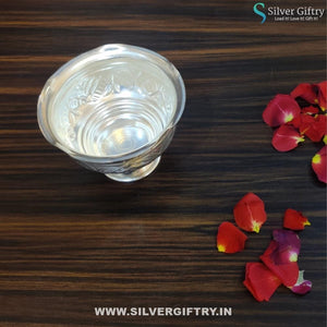 German Silver Nakas Kumkum Bowl | Silver Giftry | SGT20K287