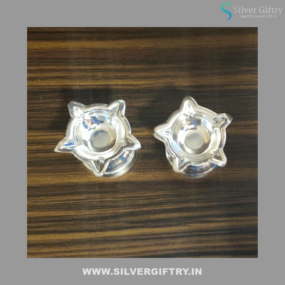 German Silver Star 2" Deepa Pair | Silver Giftry | SGT20K318