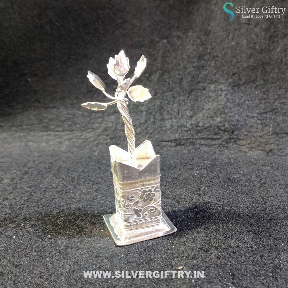 German Silver Tulsi 3" | Silver Giftry | SGT20K325