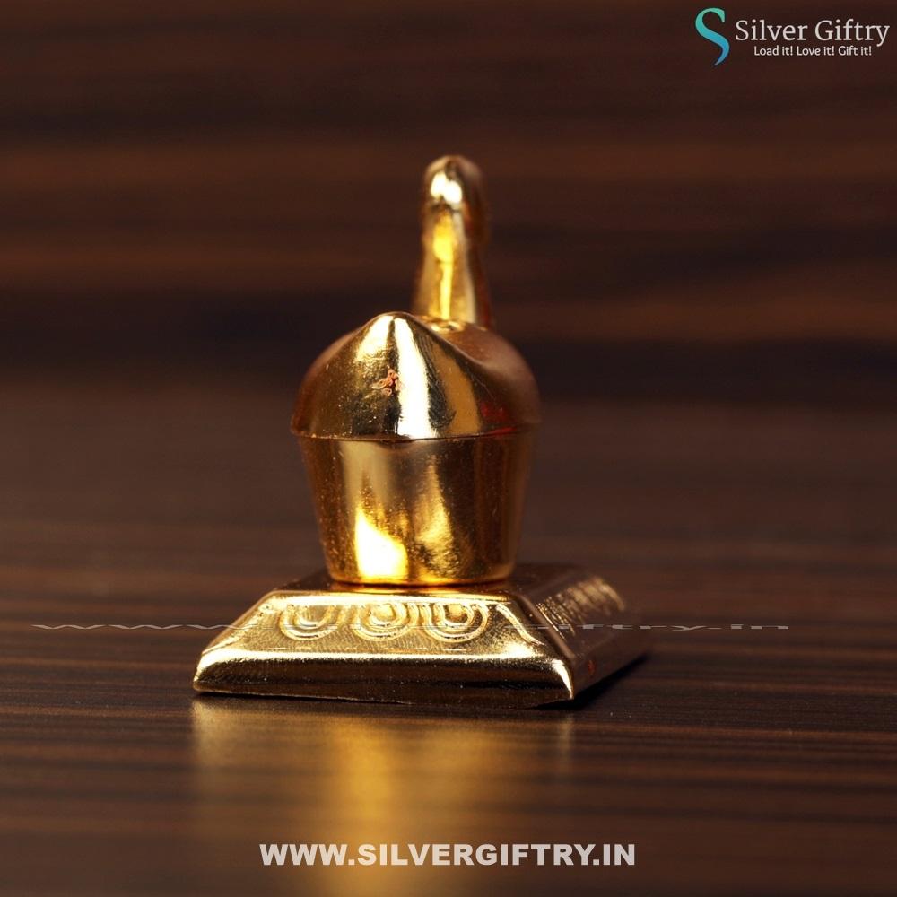 Gold Single Duck Kumkum Dabbi | Silver Giftry | SGT20K345