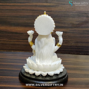 Imported 4" Lakshmi Idol | Silver Giftry | SGT20K357