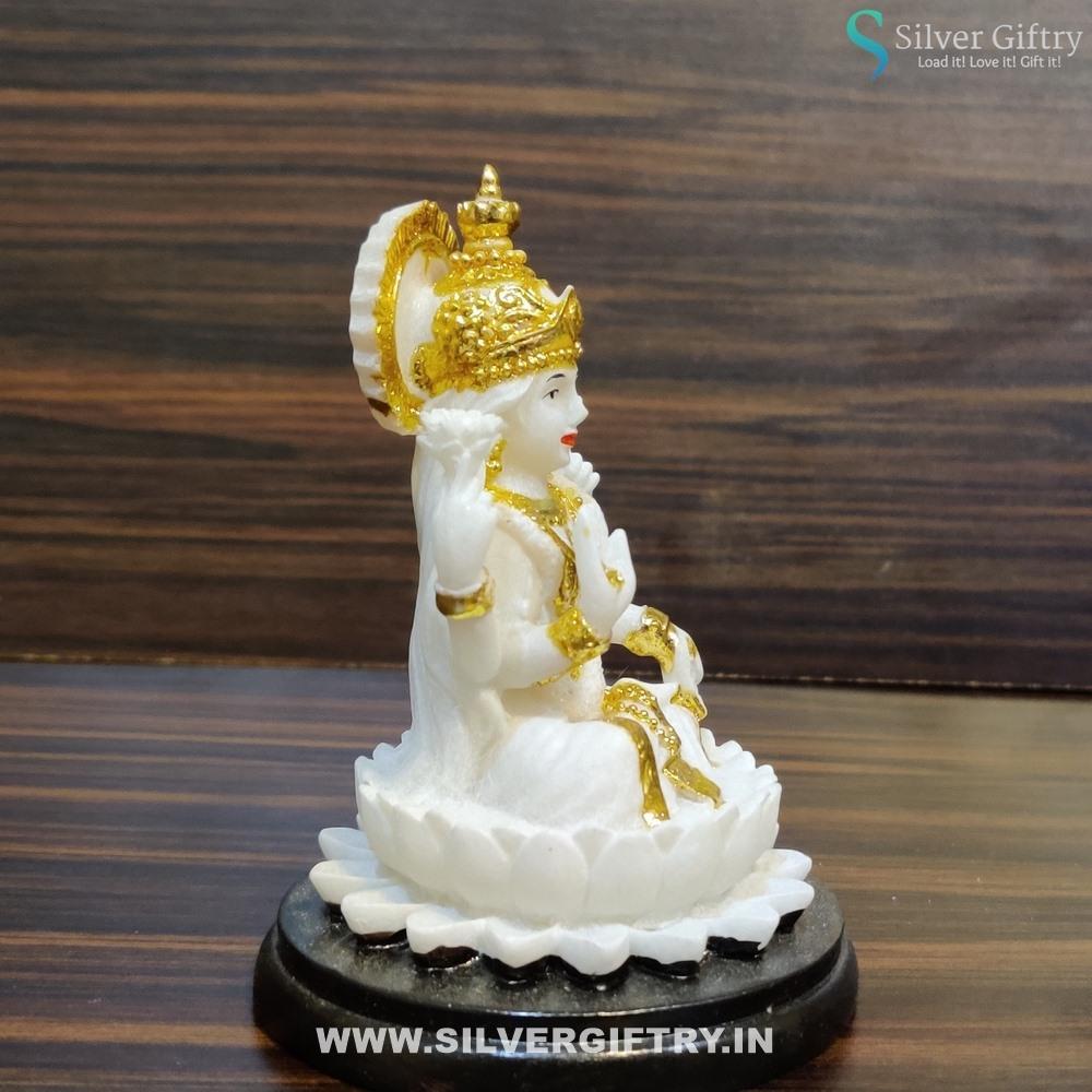 Imported 4" Lakshmi Idol | Silver Giftry | SGT20K357