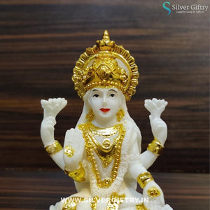 Imported 4" Lakshmi Idol | Silver Giftry | SGT20K357