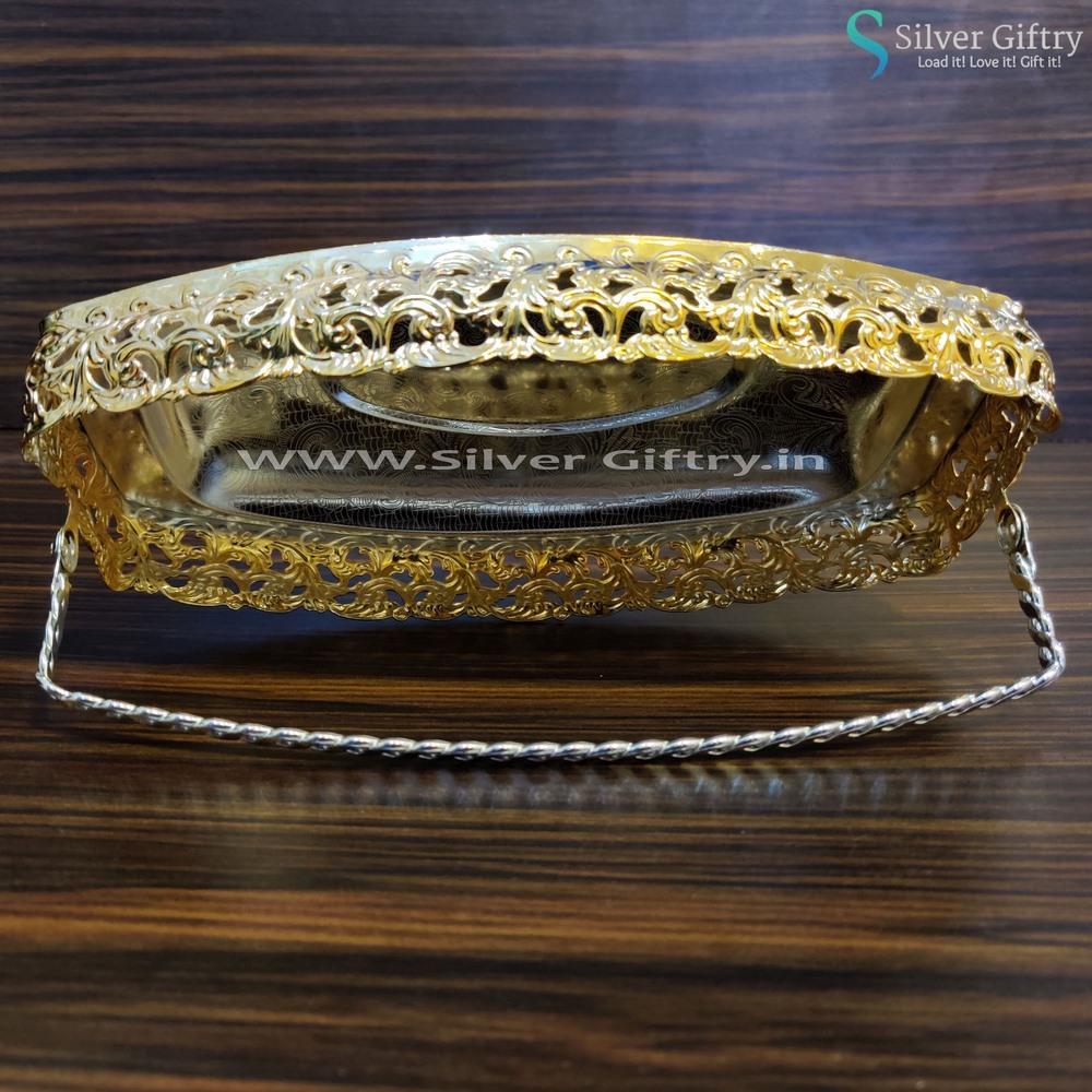 Imported Boat Shape Tray | Silver Giftry | SGT20K361