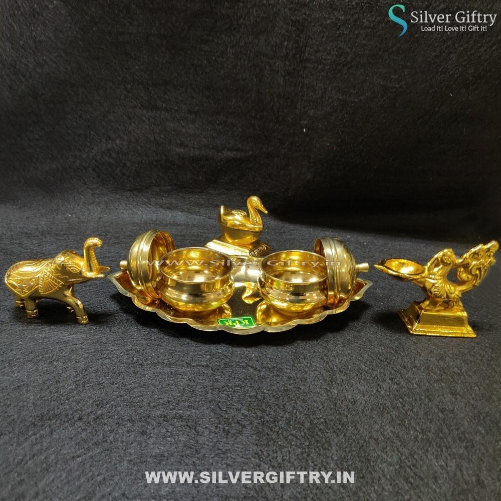 Kumkum Platter | Silver Giftry | SGT20K399