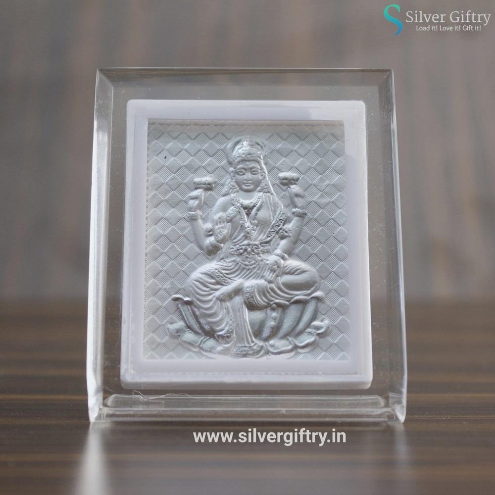 Lakshmi Silver Glass Frame | Silver Giftry | SGT20K404