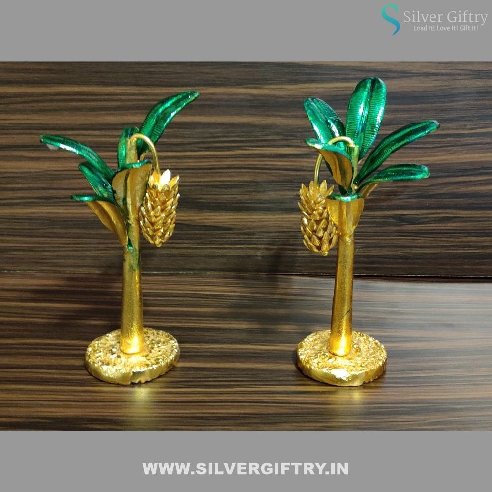 Limited Edition Banana Tree 10" Pair | Silver Giftry | SGT20K408