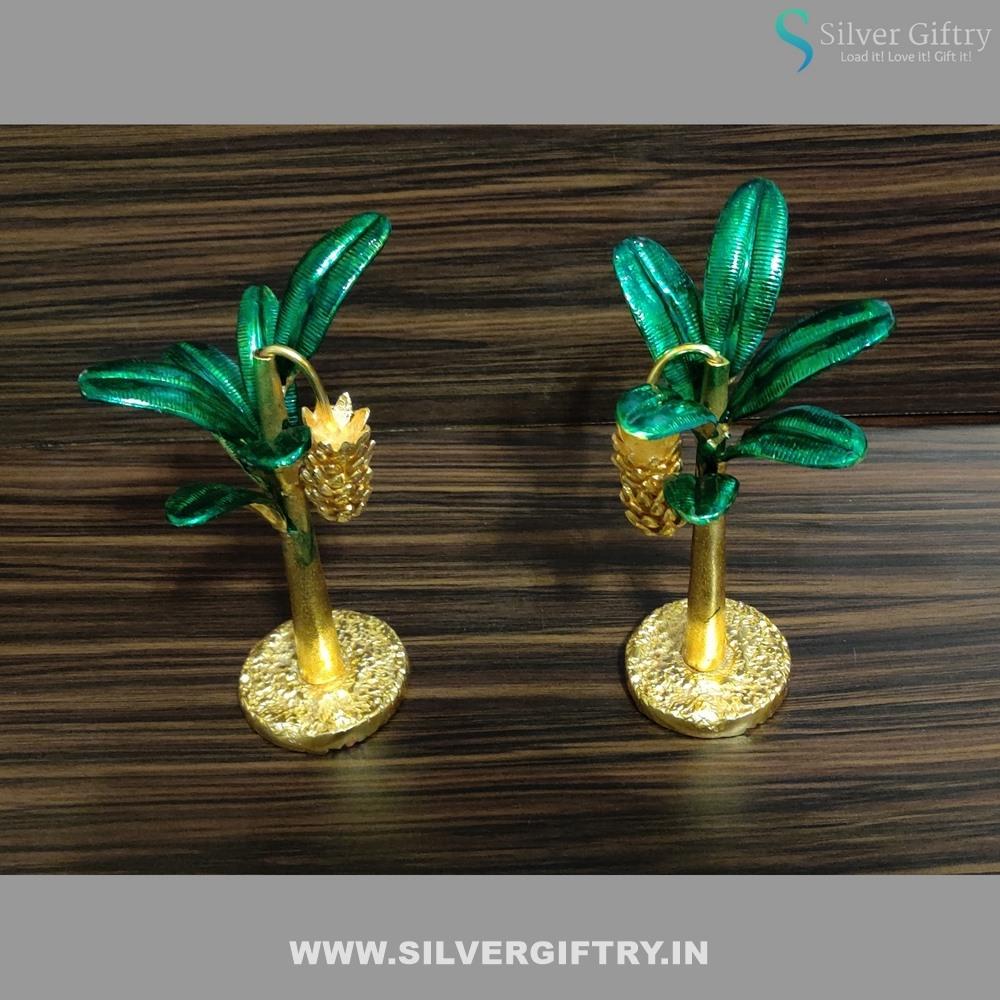 Limited Edition Banana Tree 10" Pair | Silver Giftry | SGT20K408