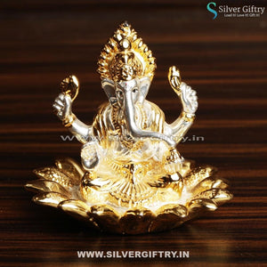 Lotus TT Ganesh 3" | Silver Giftry | SGT20K409