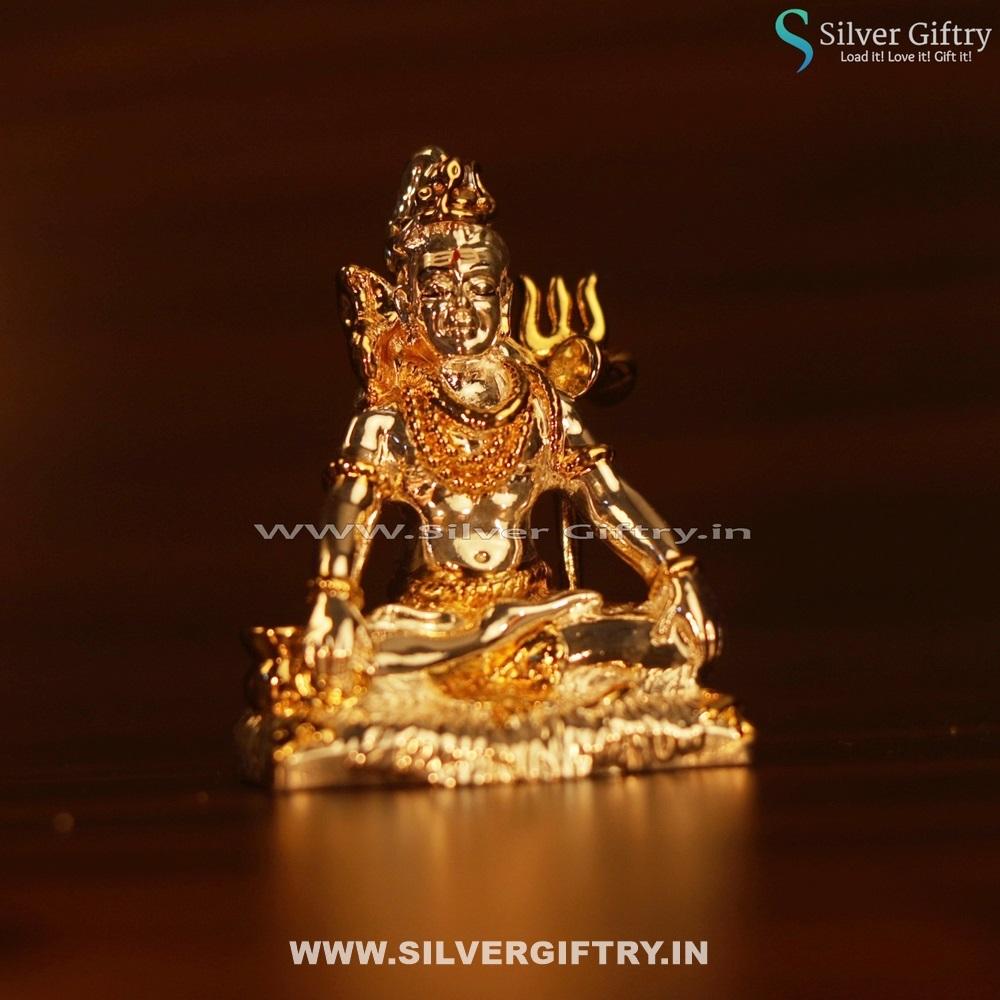 Mahashiva Idol 2" Gold | Silver Giftry | SGT20K412