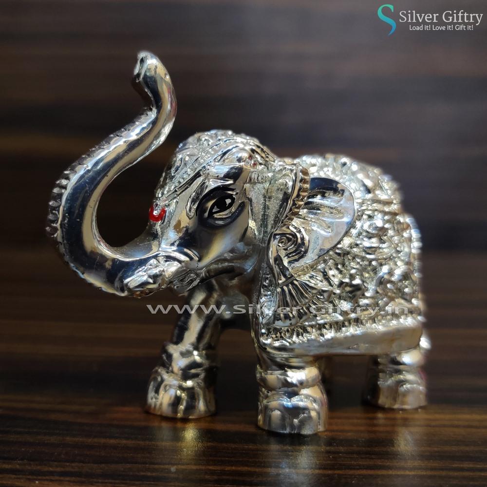 Pair of Full Silver Elephants 2" | Silver Giftry | SGT20K425