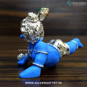 Pure Silver Baby Blue Krishna | Silver Giftry | SGT20K440