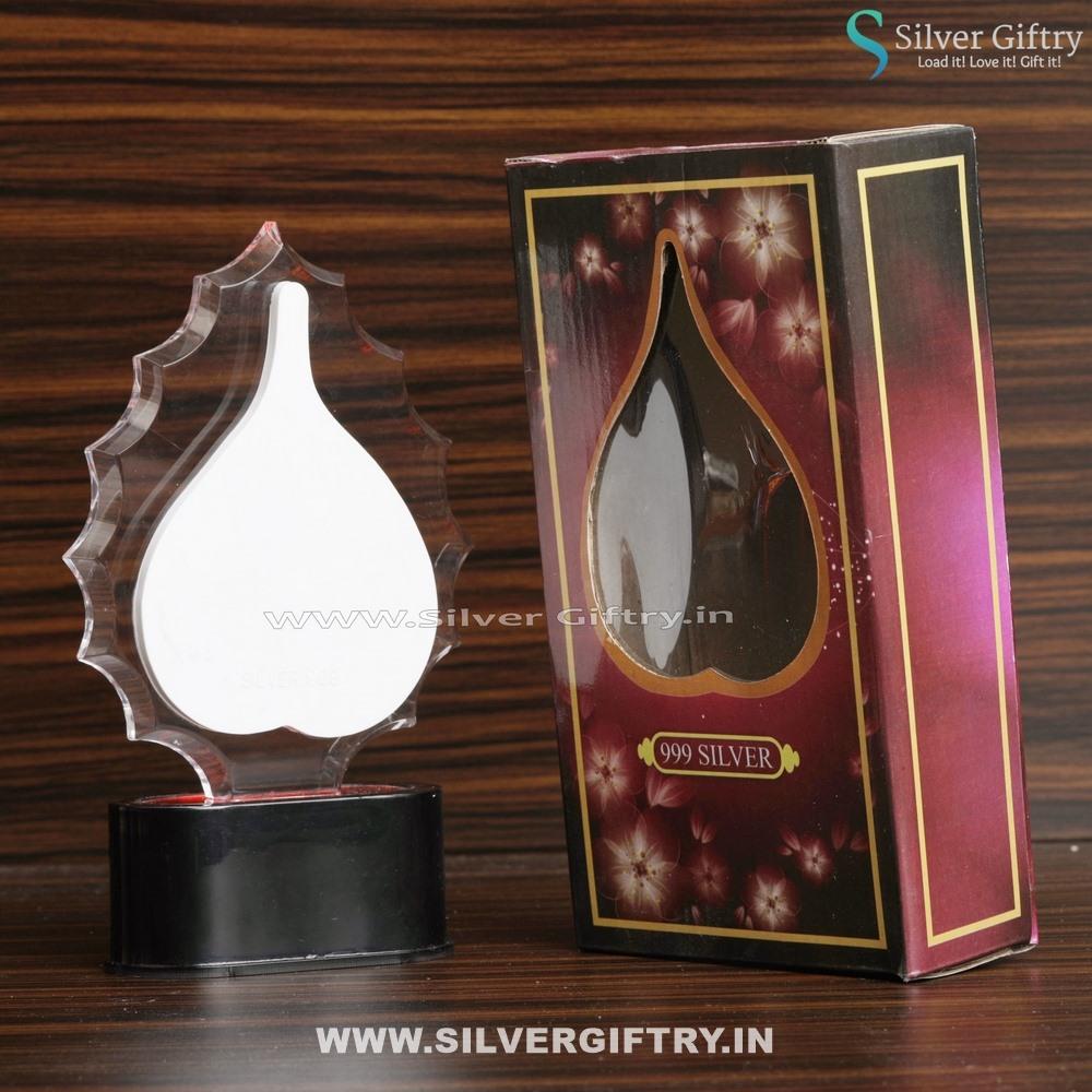Pure Silver Ganesh 3D Silver Frame Gift | Silver Giftry | SGT20K447