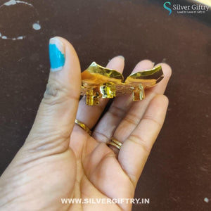 Pure Silver Kamala Lotus Stand 2" Pair 2 pcs | Silver Giftry | SGT20K449