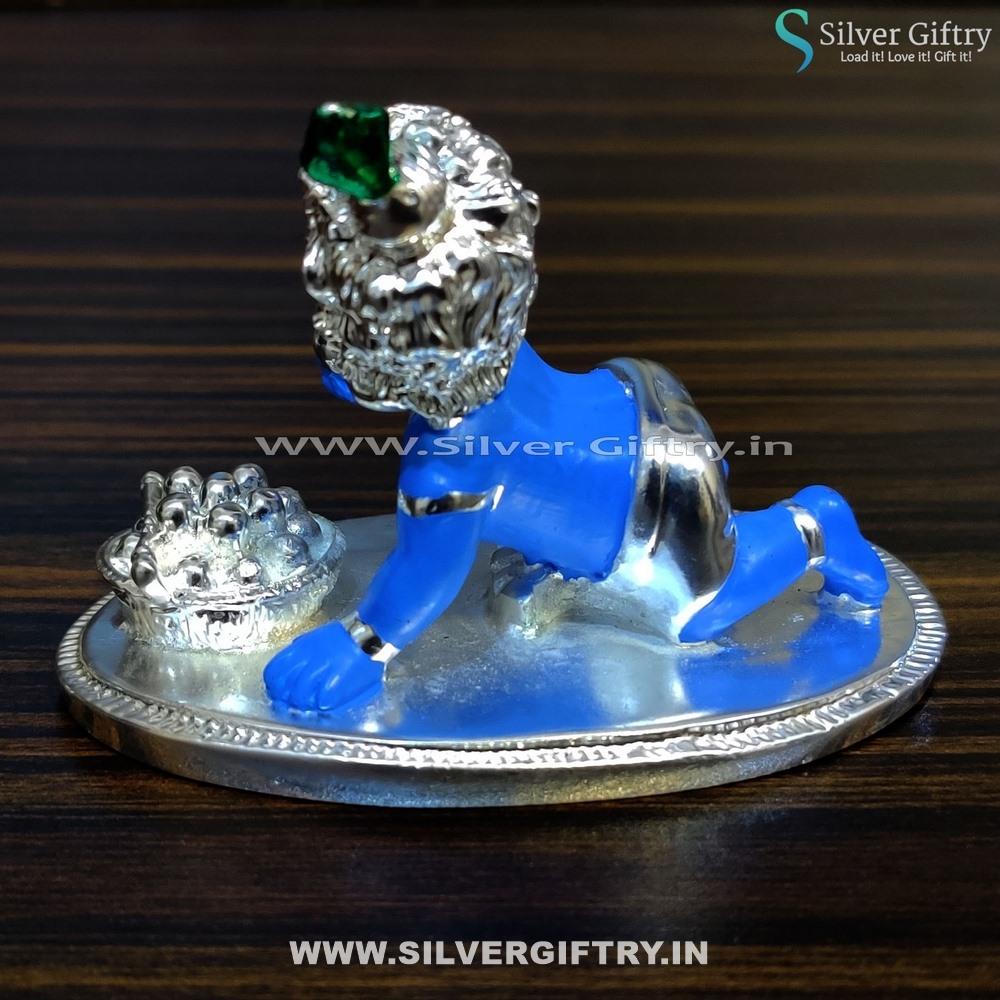 Pure Silver Laddu Blue Krishna | Silver Giftry | SGT20K450