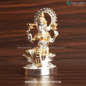 Pure Silver Lucky Lakshmi Coin Idol | Silver Giftry | SGT20K452
