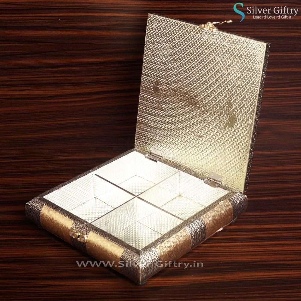 Rajwadi Dry Fruit Box | Silver Giftry | SGT20K459