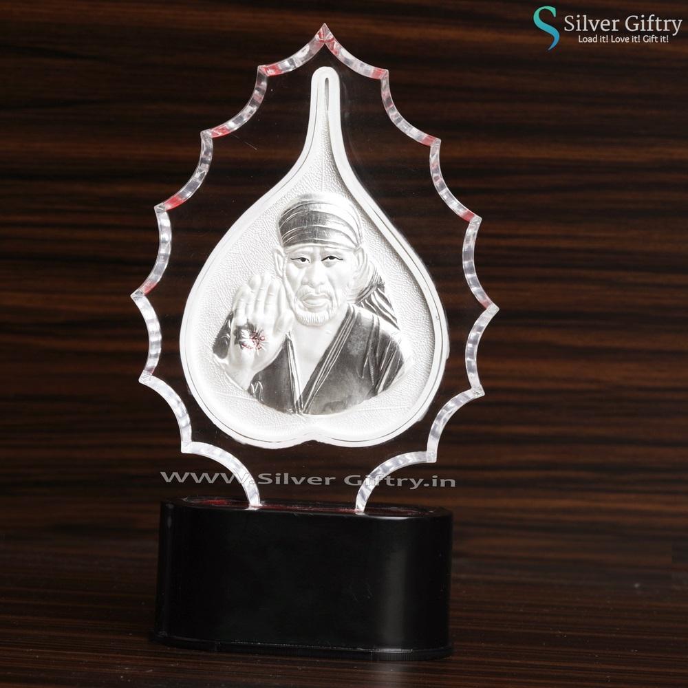 Sai Baba 3D Silver Frame | Silver Giftry | SGT20K462