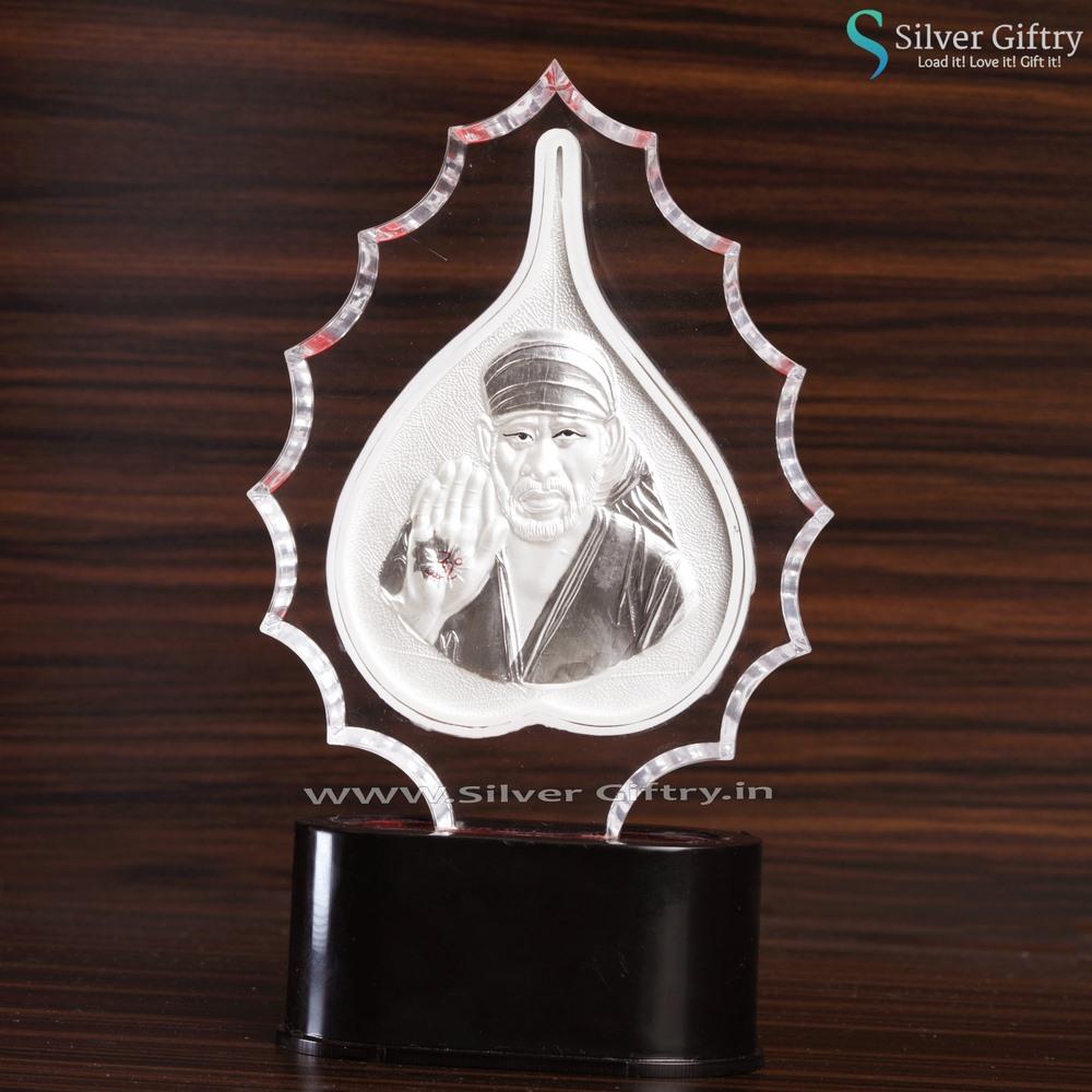 Sai Baba 3D Silver Frame | Silver Giftry | SGT20K462