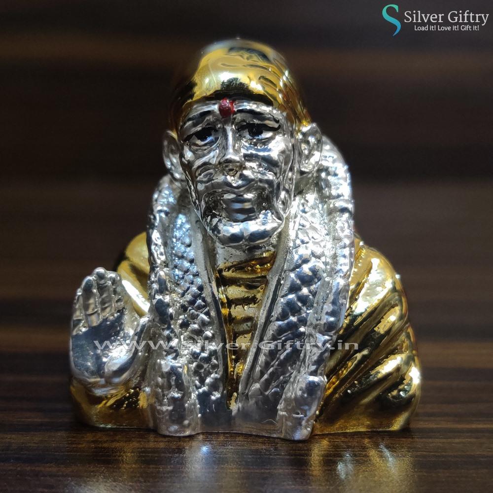 Buy quality 916 gold Sai Baba ring in Ahmedabad