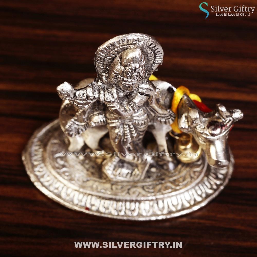 Silver Black Metal Krishna | Silver Giftry | SGT20K469